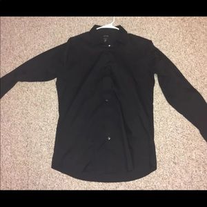 Men’s apt 9 Slim fit black dress shirt 16 34/35
